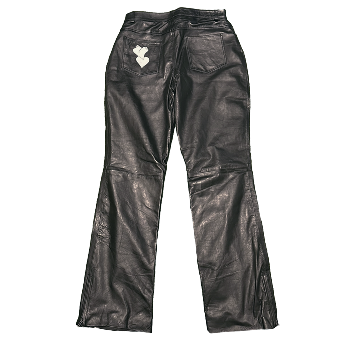 LoveFades Heart Gallery Leather Pants