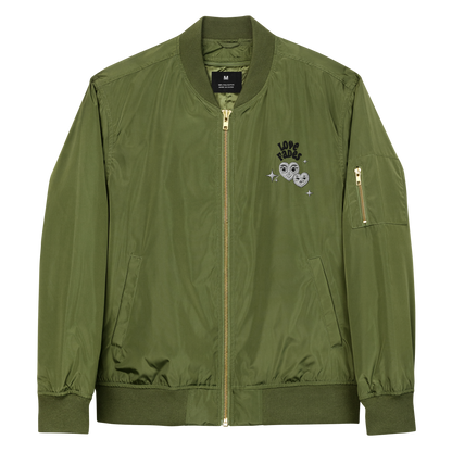 LoveFades "Lil Guy" Unisex Bomber Jacket Army Green